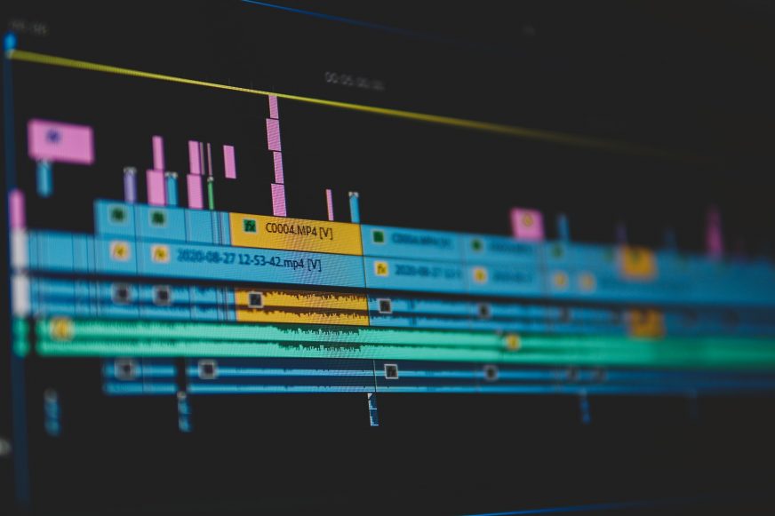 Video editing screen
